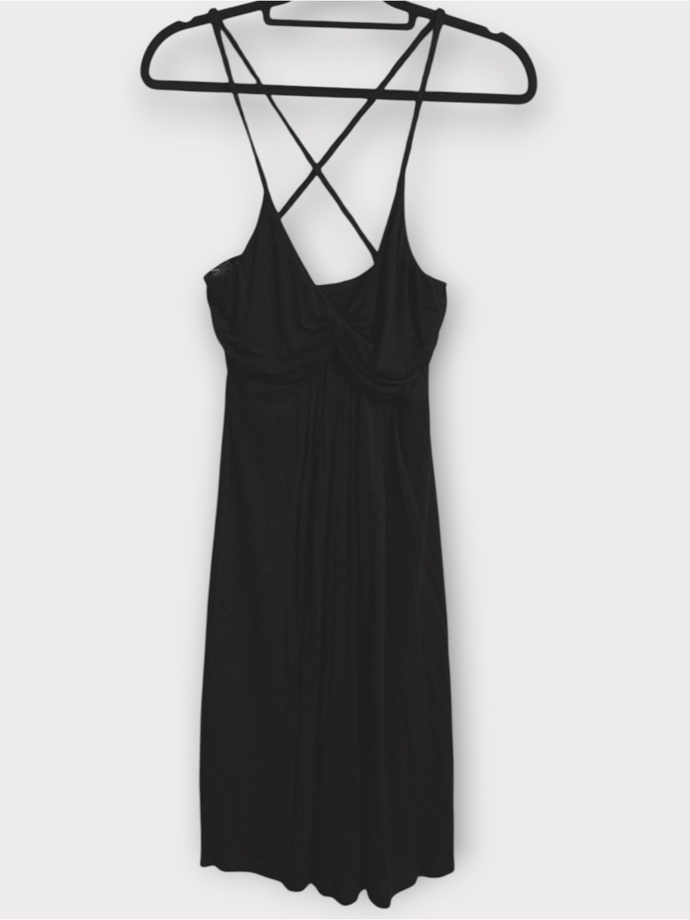 🌺Vanity Black Rayon Dress with Spaghetti Straps